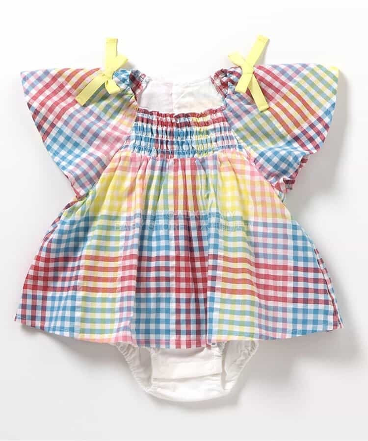 日本童裝 apres les cours 肩帶蝴蝶連衣 70-80cm 女童款 初生嬰兒 夏季 Jumpsuit