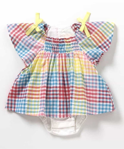 日本童裝 apres les cours 肩帶蝴蝶連衣 70-80cm 女童款 初生嬰兒 夏季 Jumpsuit