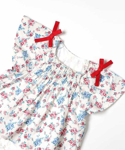 日本童裝 apres les cours 肩帶蝴蝶連衣 70-80cm 女童款 初生嬰兒 夏季 Jumpsuit