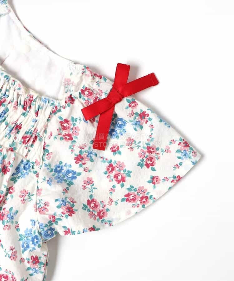 日本童裝 apres les cours 肩帶蝴蝶連衣 70-80cm 女童款 初生嬰兒 夏季 Jumpsuit