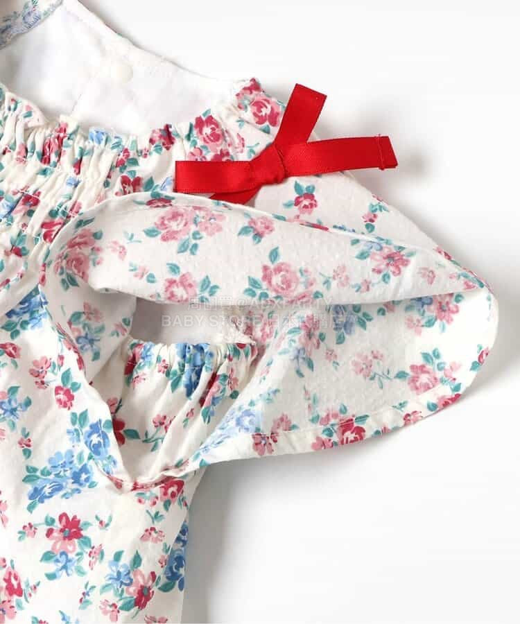 日本童裝 apres les cours 肩帶蝴蝶連衣 70-80cm 女童款 初生嬰兒 夏季 Jumpsuit