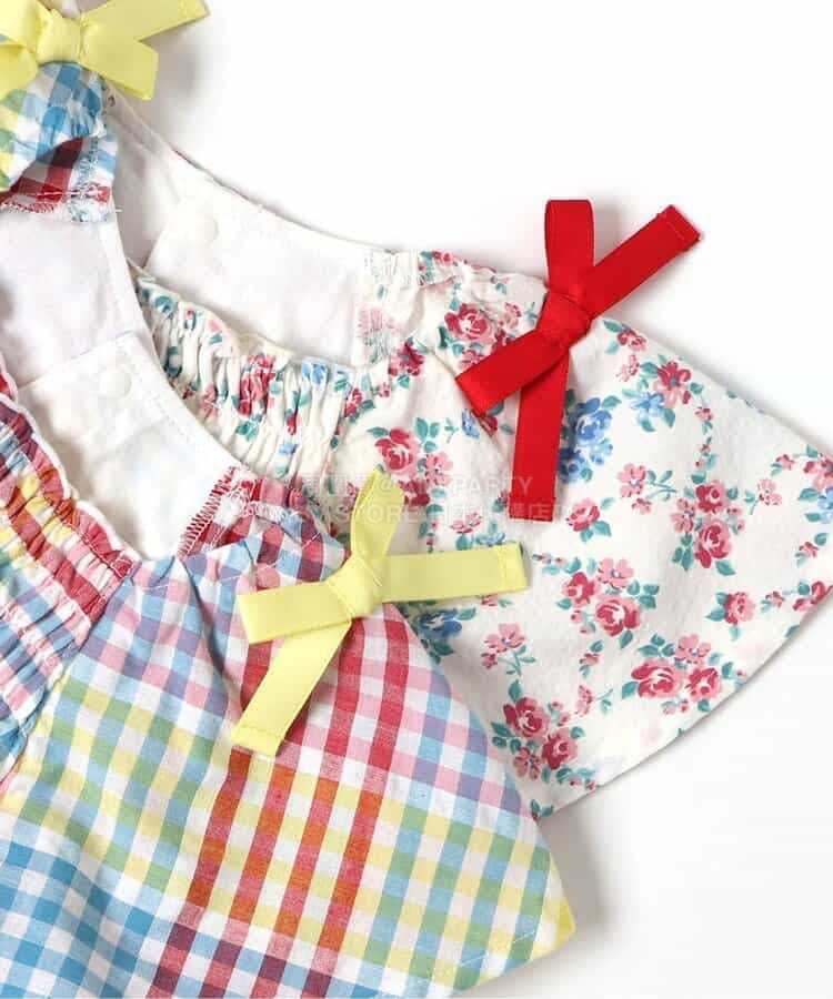 日本童裝 apres les cours 肩帶蝴蝶連衣 70-80cm 女童款 初生嬰兒 夏季 Jumpsuit