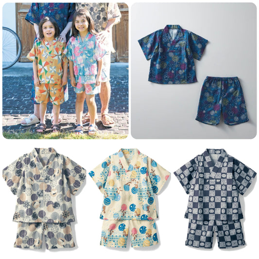 Disney Japanese Kids Clothing: Jinbei Kimono (100-150cm) for Boys, Summer, Other Brands, TOPS PANTS, and Japanese Summer Festival Specials.
