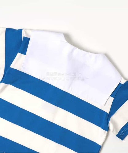 日本童裝 apres les cours 水手條紋兩件套裝 80-130cm 男童款 夏季 TOPS PANTS