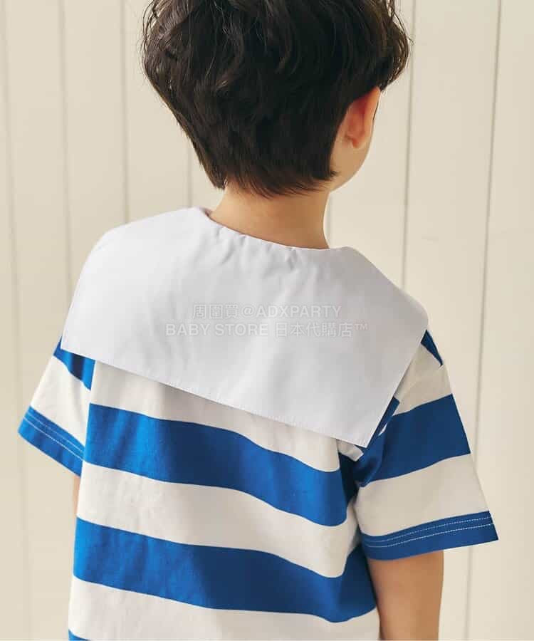 日本童裝 apres les cours 水手條紋兩件套裝 80-130cm 男童款 夏季 TOPS PANTS