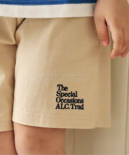 日本童裝 apres les cours 水手條紋兩件套裝 80-130cm 男童款 夏季 TOPS PANTS