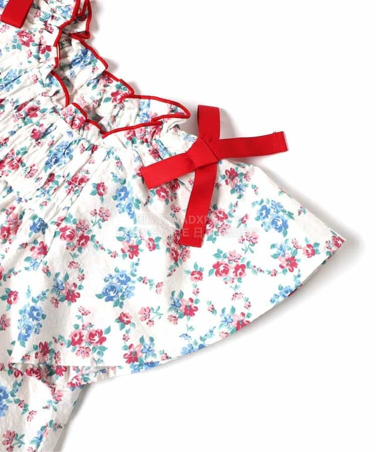 日本童裝 apres les cours 肩部蝴蝶喇叭裙連身裙 80-140cm 女童款 夏季 DRESSES