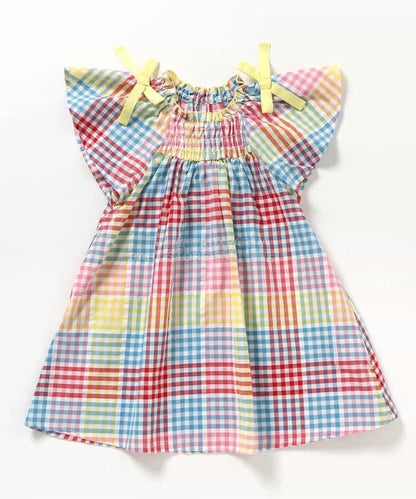 日本童裝 apres les cours 肩部蝴蝶喇叭裙連身裙 80-140cm 女童款 夏季 DRESSES