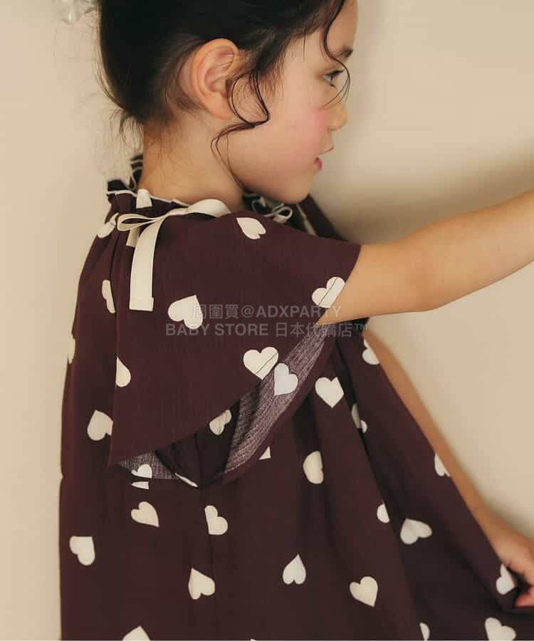 日本童裝 apres les cours 肩部蝴蝶喇叭裙連身裙 80-140cm 女童款 夏季 DRESSES