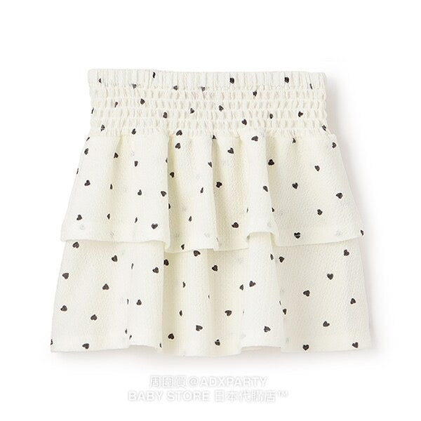 Japanese children's clothing pe#main layered full-print skirt 80-130cm girls summer SKIRTS 
