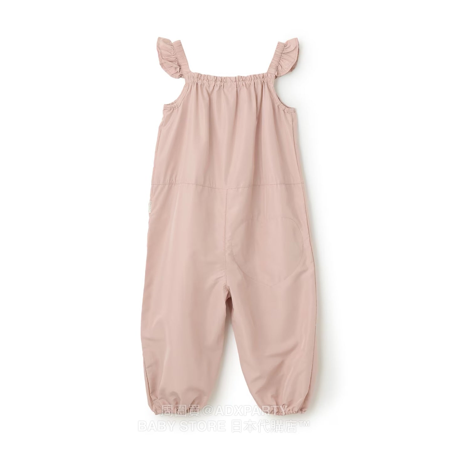 Japanese children's clothing pe#main waterproof series ruffled work pants 80-130cm girls summer jumpsuit 