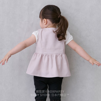Japanese children's clothing pe#main cool lotus leaf vest 80-130cm girls summer TOPS 