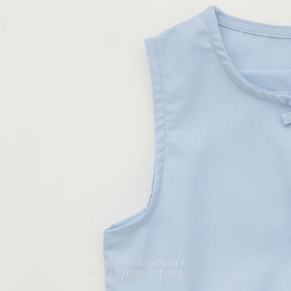 Japanese children's clothing pe#main cool lotus leaf vest 80-130cm girls summer TOPS 