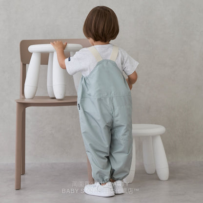 Japanese children's clothing pe#main waterproof series ruffled work pants 80-130cm boys' summer jumpsuit 