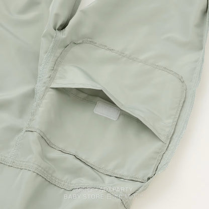 Japanese children's clothing pe#main waterproof series ruffled work pants 80-130cm boys' summer jumpsuit 