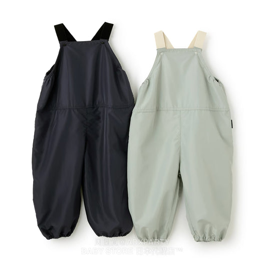 Japanese children's clothing pe#main waterproof series ruffled work pants 80-130cm boys' summer jumpsuit 