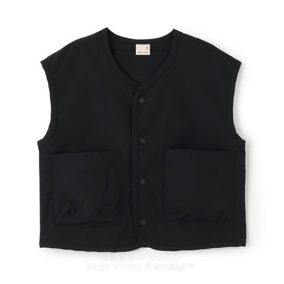 Japanese children's clothing pe#main cool lotus leaf vest 80-130cm boys summer TOPS 
