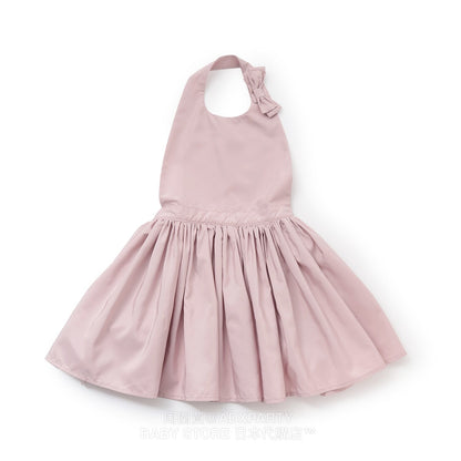 Japanese children's clothing pe#main waterproof series apron 80-130cm girls summer TOPS 