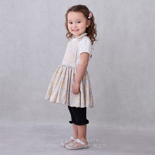 Japanese children's clothing pe#main waterproof series apron 80-130cm girls summer TOPS 