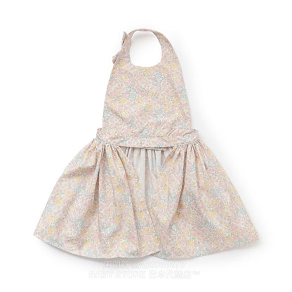 Japanese children's clothing pe#main waterproof series apron 80-130cm girls summer TOPS 