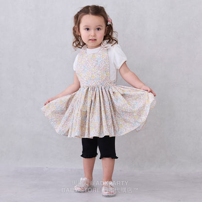 Japanese children's clothing pe#main waterproof series apron 80-130cm girls summer TOPS 