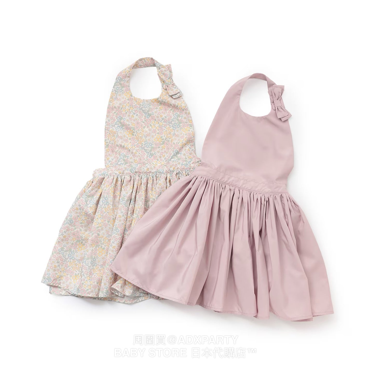 Japanese children's clothing pe#main waterproof series apron 80-130cm girls summer TOPS 
