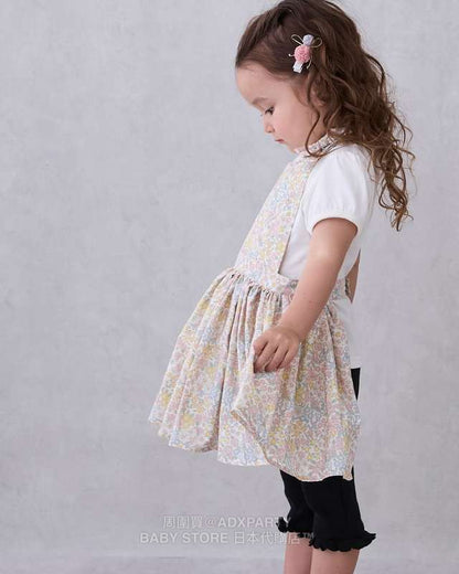 Japanese children's clothing pe#main waterproof series apron 80-130cm girls summer TOPS 