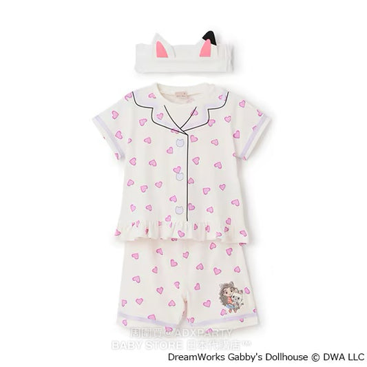 Japanese children's clothing pe#main x Gabby's Dollhouse pajamas 90-130cm girls' summer pajamas series 