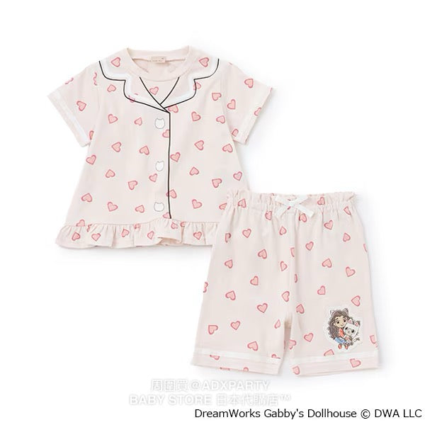 Japanese children's clothing pe#main x Gabby's Dollhouse pajamas 90-130cm girls' summer pajamas series 