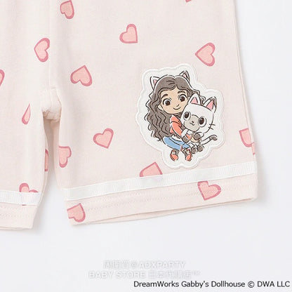 Japanese children's clothing pe#main x Gabby's Dollhouse pajamas 90-130cm girls' summer pajamas series 
