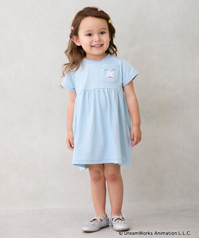 Japanese children's clothing pe#main x Gabby's Dollhouse dress 80-130cm girls summer dresses 