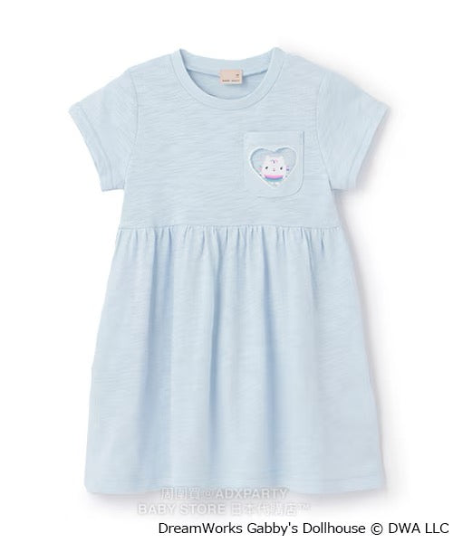 Japanese children's clothing pe#main x Gabby's Dollhouse dress 80-130cm girls summer dresses 