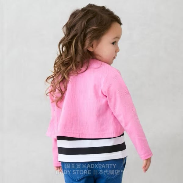 Japanese children's clothing pe#main x Gabby's Dollhouse knitted jacket 80-130cm girls summer outerwear 