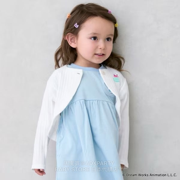 Japanese children's clothing pe#main x Gabby's Dollhouse knitted jacket 80-130cm girls summer outerwear 