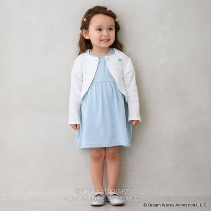 Japanese children's clothing pe#main x Gabby's Dollhouse knitted jacket 80-130cm girls summer outerwear 