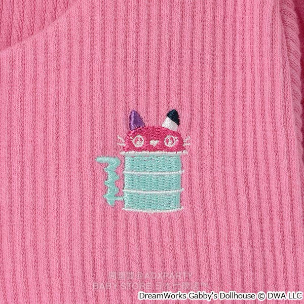 Japanese children's clothing pe#main x Gabby's Dollhouse knitted jacket 80-130cm girls summer outerwear 