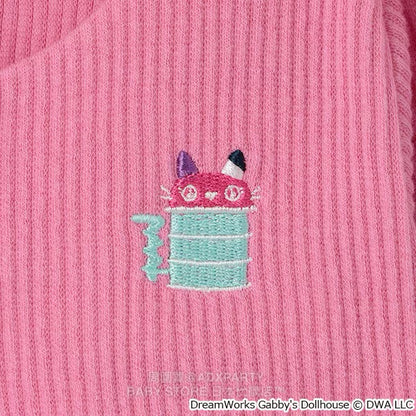 Japanese children's clothing pe#main x Gabby's Dollhouse knitted jacket 80-130cm girls summer outerwear 