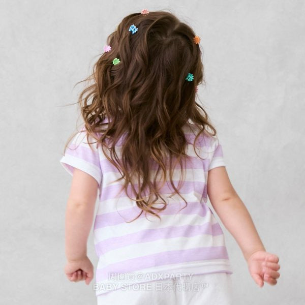 Japanese children's clothing pe#main x Gabby's Dollhouse striped top 80-130cm girls summer TOPS 
