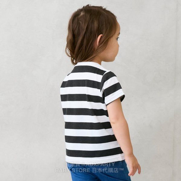 Japanese children's clothing pe#main x Gabby's Dollhouse striped top 80-130cm girls summer TOPS 