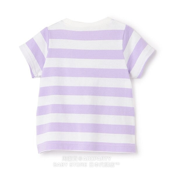 Japanese children's clothing pe#main x Gabby's Dollhouse striped top 80-130cm girls summer TOPS 