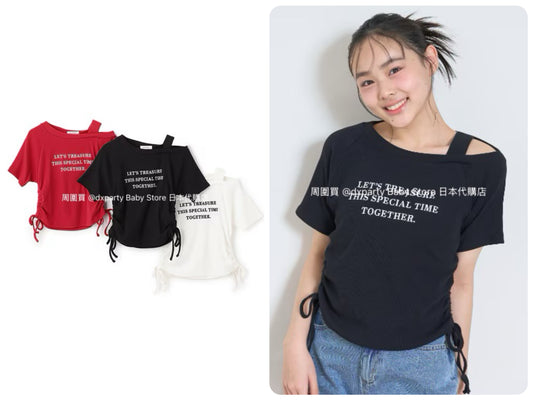 Lovetoxic Japanese children's clothing waist-length tops (140-160cm) for girls (summer TOPS) 
