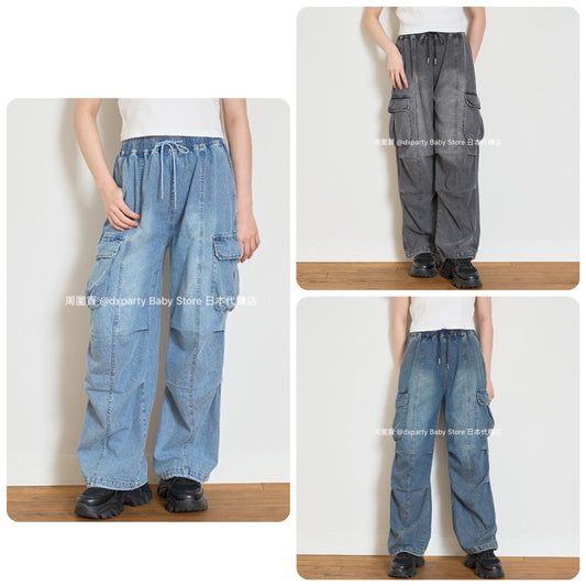 Lovetoxic Cold-Sensitive Denim Pants (140-170cm) for Girls (Summer) 