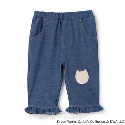 Japanese children's clothing pe#main x Gabby's Dollhouse cropped pants 80-130cm girls' summer PANTS 