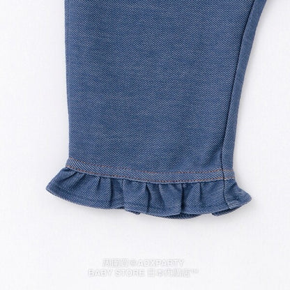 Japanese children's clothing pe#main x Gabby's Dollhouse cropped pants 80-130cm girls' summer PANTS 