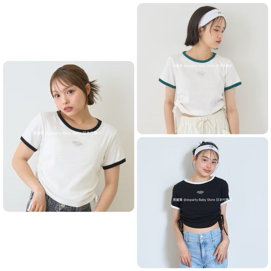 Lovetoxic Japanese children's clothing drawstring top 130-160cm girls summer TOPS 