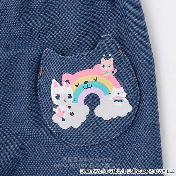Japanese children's clothing pe#main x Gabby's Dollhouse cropped pants 80-130cm girls' summer PANTS 