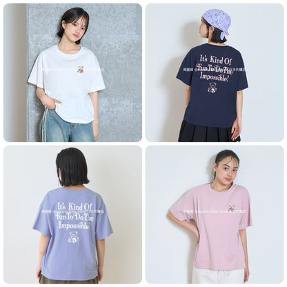 Lovetoxic Japanese children's clothing letter print top 130-160cm girls summer TOPS 
