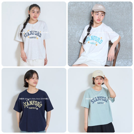Lovetoxic Japanese children's clothing letter print top 130-160cm girls summer TOPS 