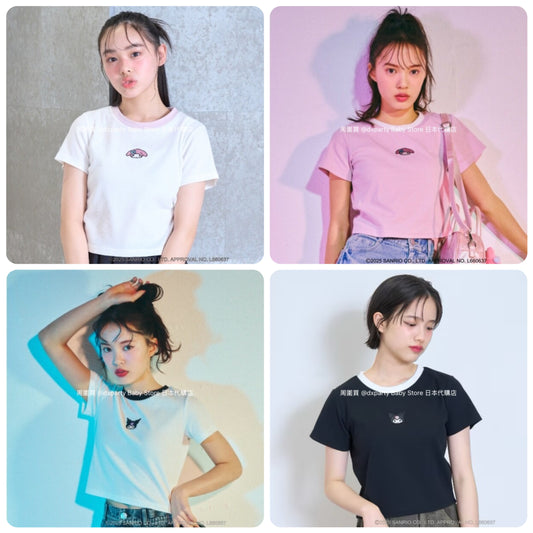 Lovetoxic x Sanrio rhinestone print top (140-160cm) for girls (Summer TOPS) 