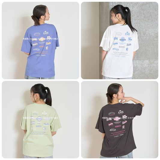 Lovetoxic Japanese children's clothing back print top 140-170cm girls summer TOPS 